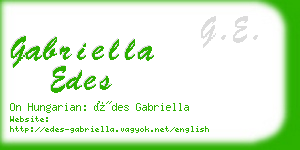 gabriella edes business card